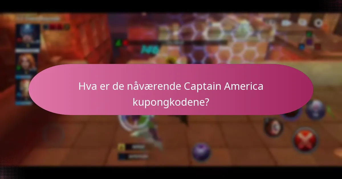 Hvilke spesielle hendelser er knyttet til Captain America kupongkoder?