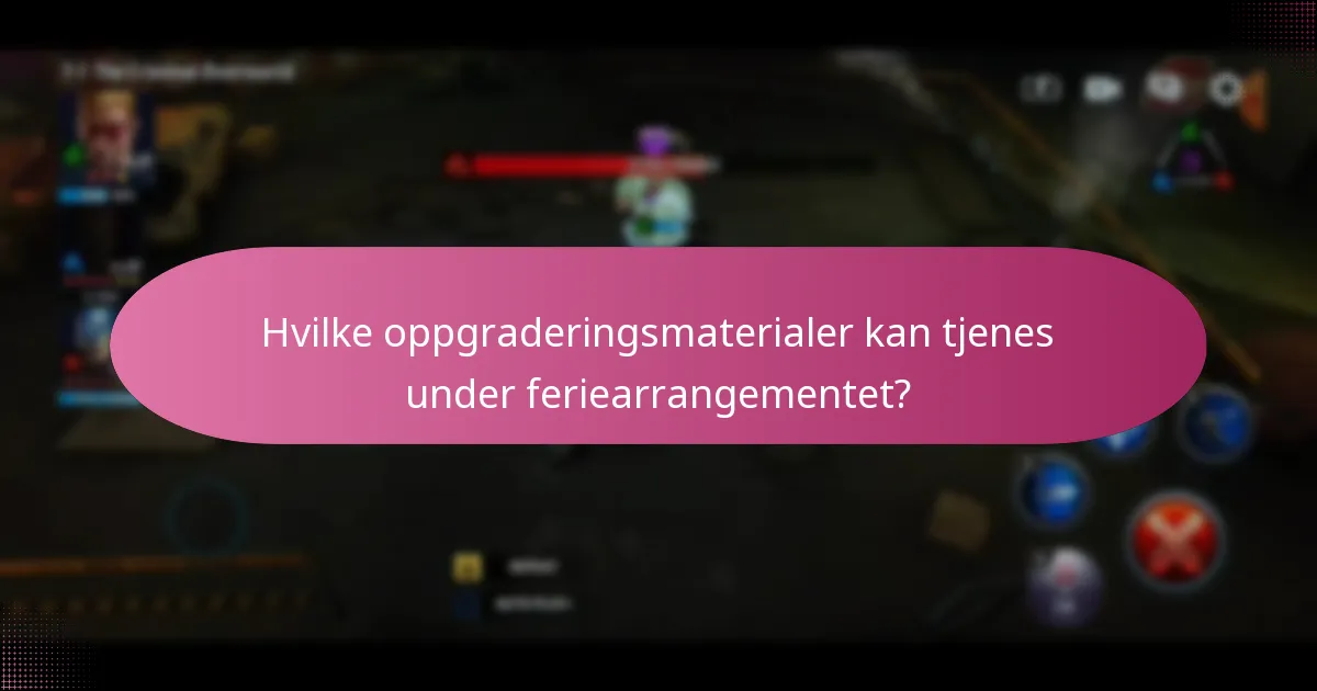 Når finner feriearrangementet sted?