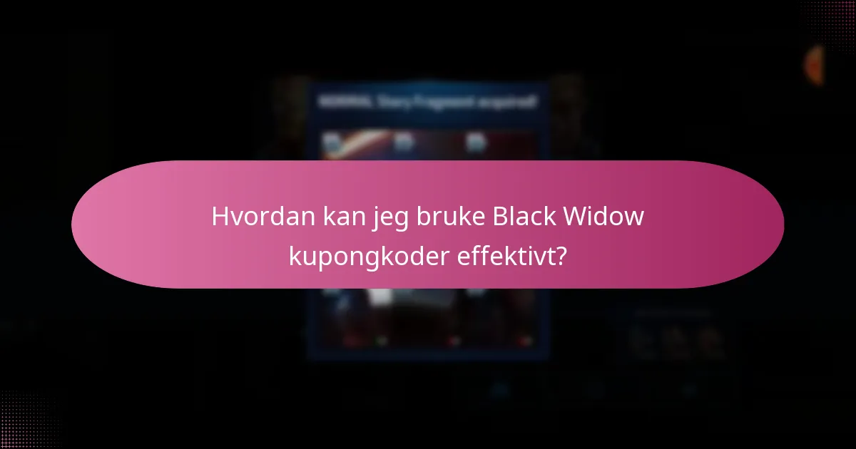 Hvilke karakterforsterkninger er tilgjengelige for Black Widow?